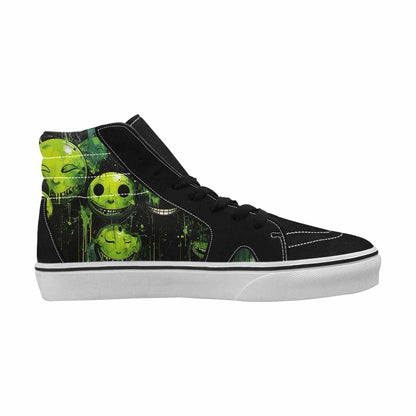 MEN'S Melting Moon Smiley High Top Canvas Grunge Shoes
