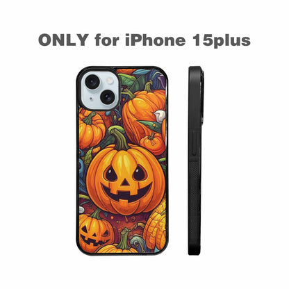 iPhone 15 Plus Case — Halloween Art Print Edge To Edge, Custom Phone Case