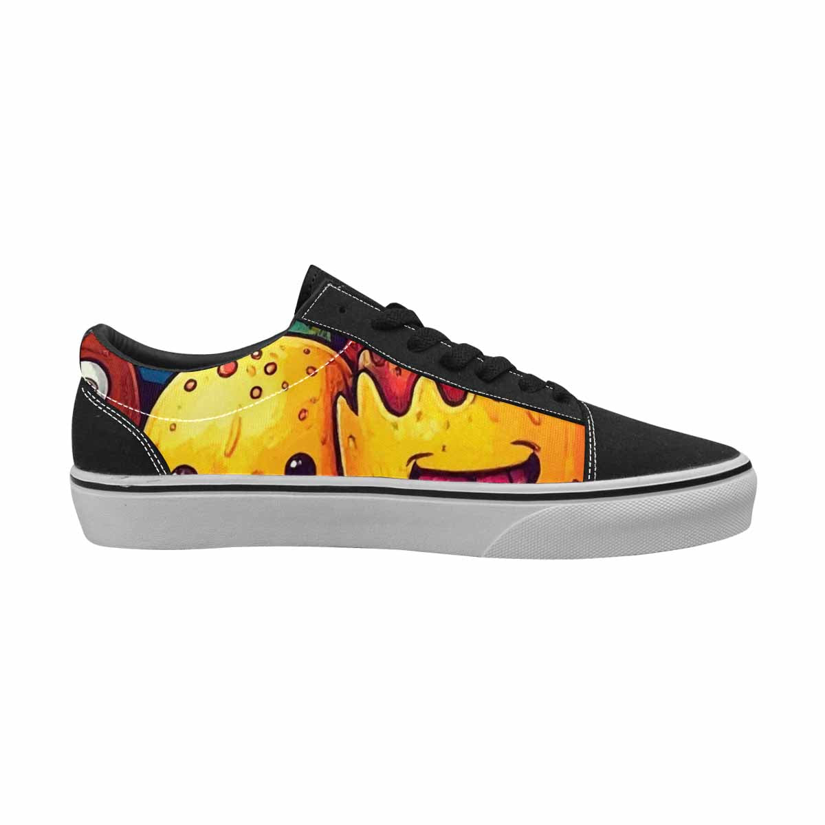 MEN'S Cartoon Monster Character Canvas Lace-Up Neon Fantasy Shoes