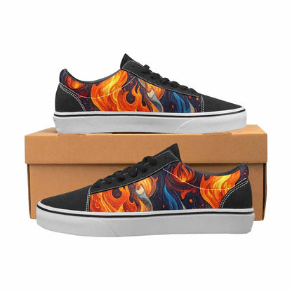 MEN'S Fire Flame Canvas Lace-Up Dreamcore Sneakers