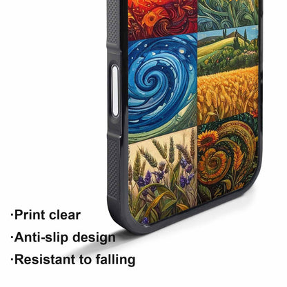 iPhone 17 Air Case — Small Van Gogh Style Swirl Galaxy, Unique Phone Case Design