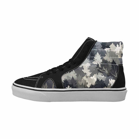 MEN'S Military Camouflage Blotch High Top Canvas Surreal Sneakers