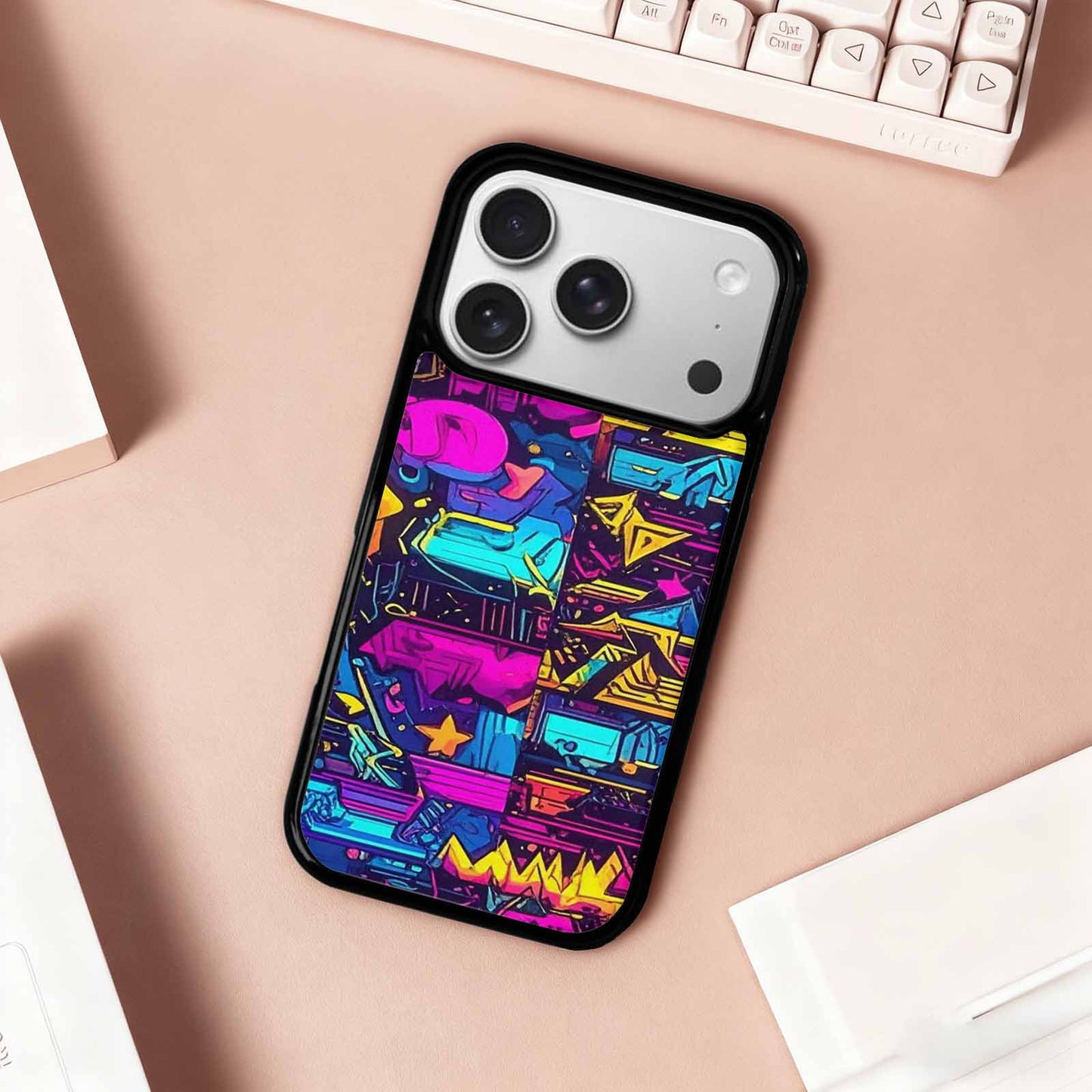 iPhone 17 Pro Case — Retro Motif Retro Motifs Retro Vintage, Custom Phone Case