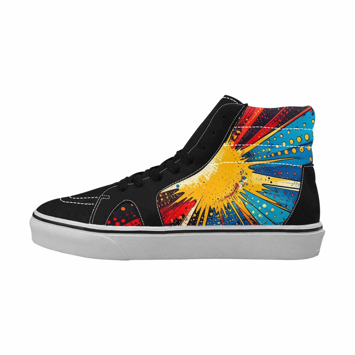 MEN'S Comic Halftone High Top Canvas Dreamlike Shoes