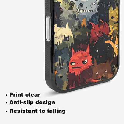 iPhone 16 Plus Case — Monsters Camomonsters Pattern Okl, Unique Phone Case Design