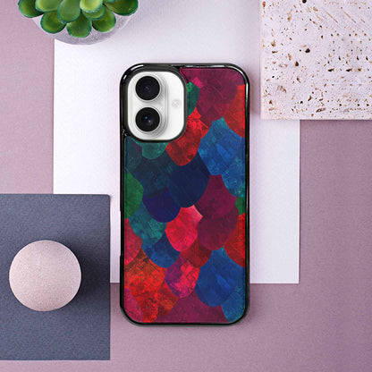iPhone 16 Case — Snake Print Dark Seamless Pattern Vibrant, Original Design Phone Case
