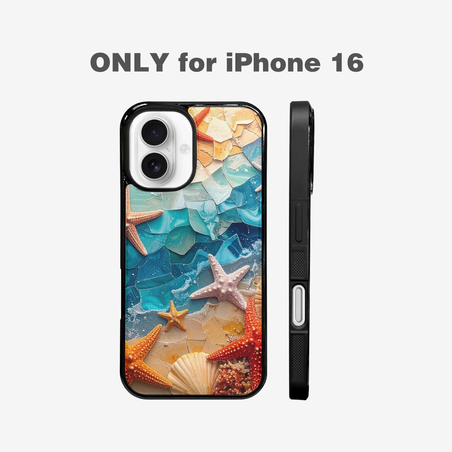 iPhone 16 Case — Starfish Cluster Starfish Cluster Pattern Hundreds, Custom Printed Phone Case