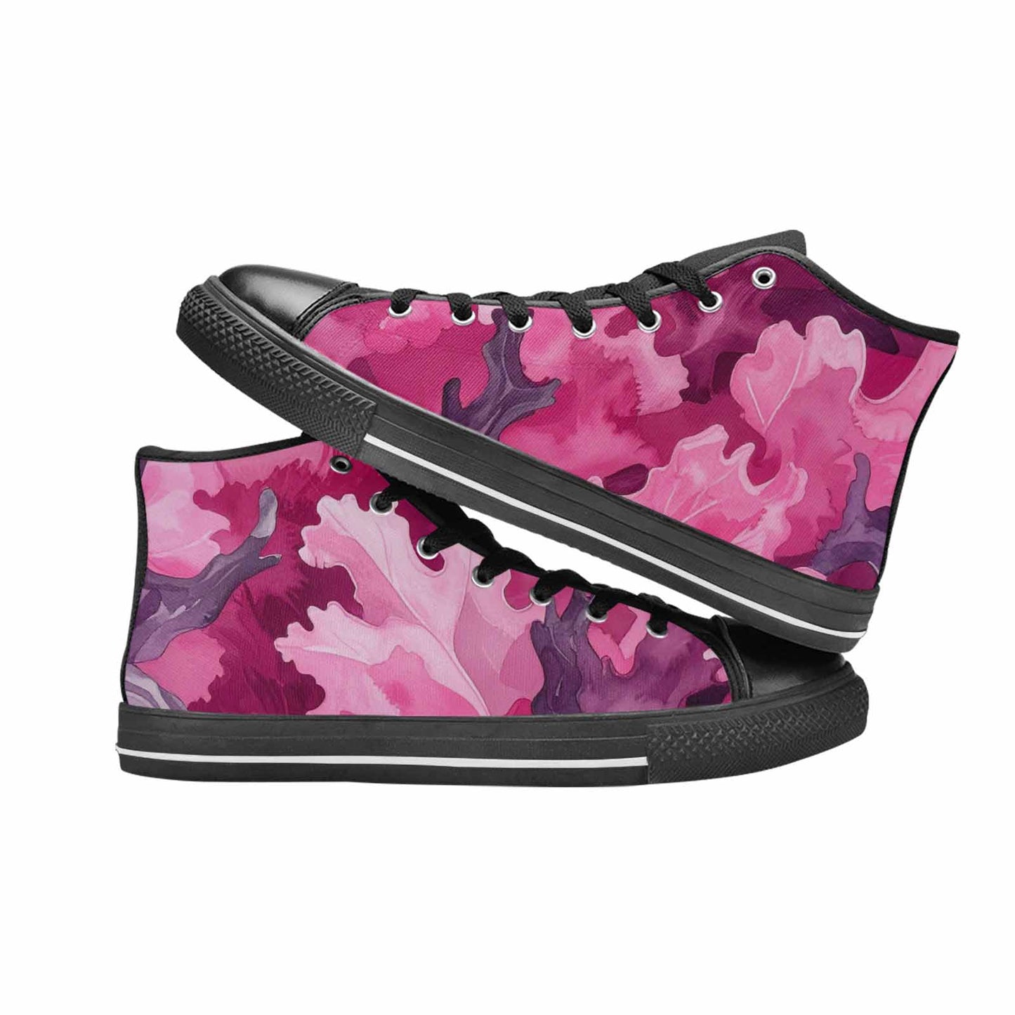 MEN'S Military Camouflage Blotch High Top Canvas Vivid Shoes