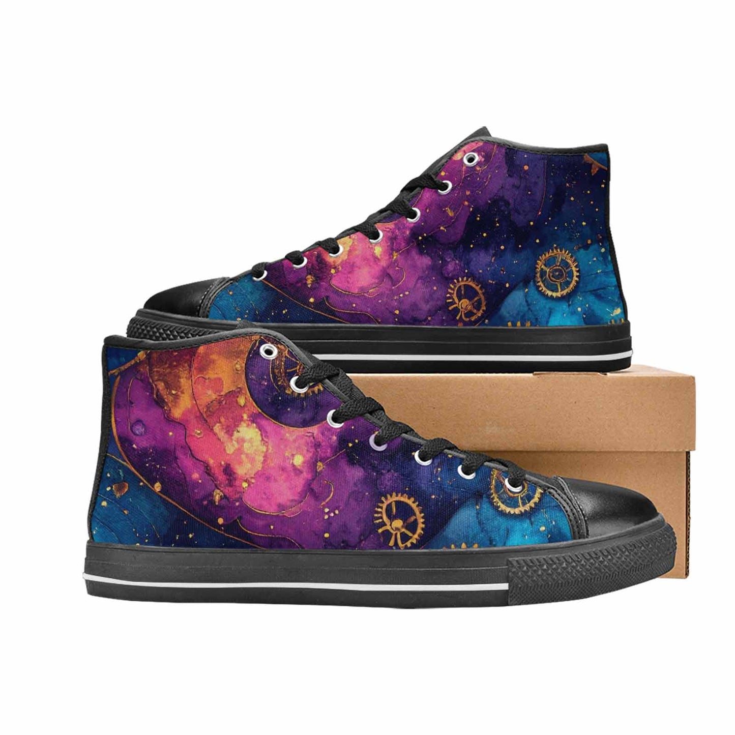 MEN'S Steampunk Galaxy High Top Canvas Grunge Shoes