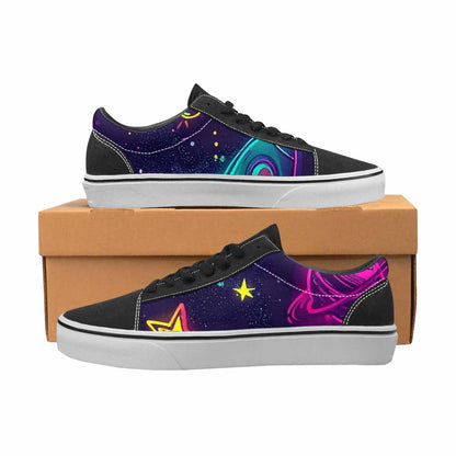 WOMEN'S Space Galaxy Astronaut Canvas Lace-Up Cottagecore Sneakers