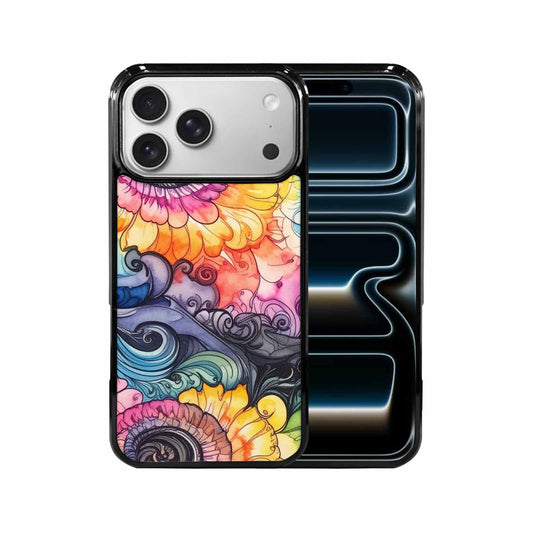 iPhone 17 Pro Max Case — Tie Dye Swirls (black Tie Dye, Original Design Phone Case