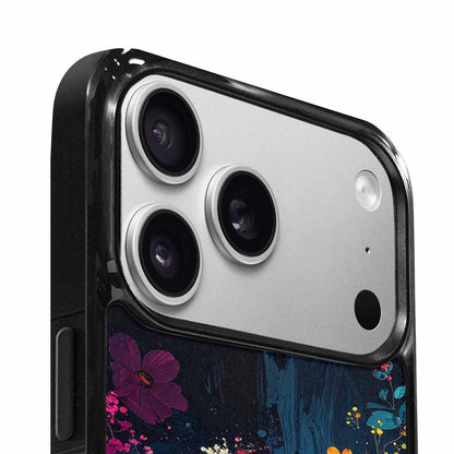 iPhone 17 Pro Max Case — Shadowy Glitch Floral Pattern Floral, Custom Phone Case