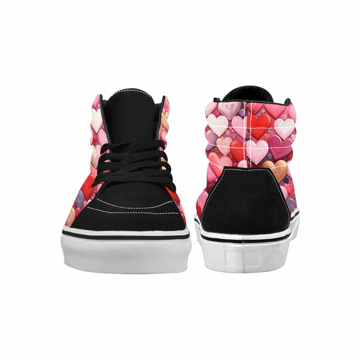 WOMEN'S No Words Or High Top Canvas Aesthetic Custom Sneakers