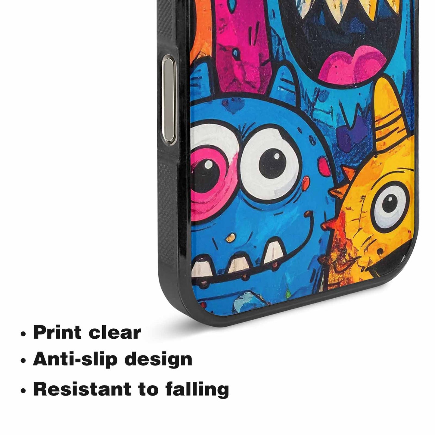 iPhone 16 Pro Max Case — Goofy Cartoon Monster, Custom Art Phone Cover