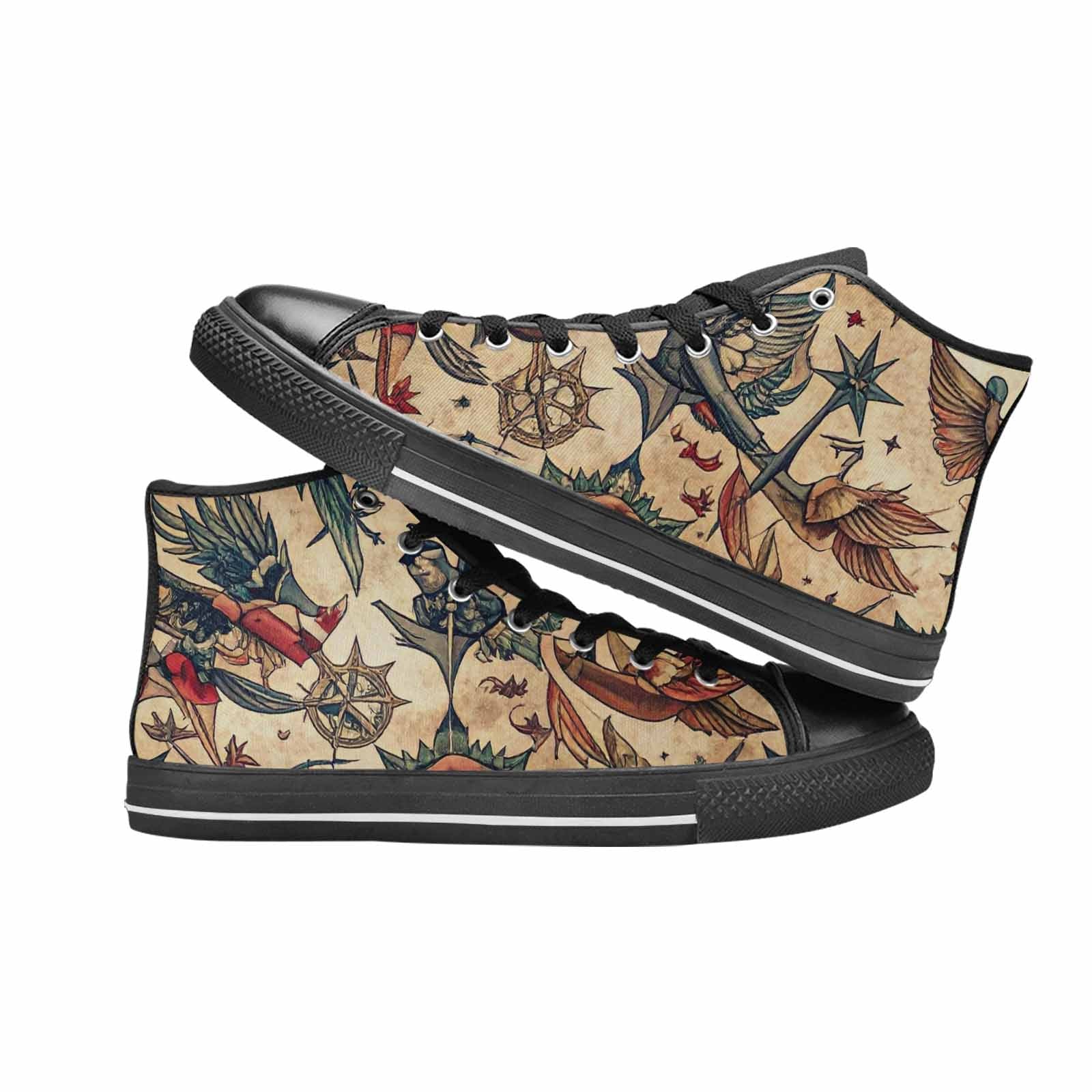 MEN'S Old School Tattoo High Top Canvas Aesthetic Sneakers