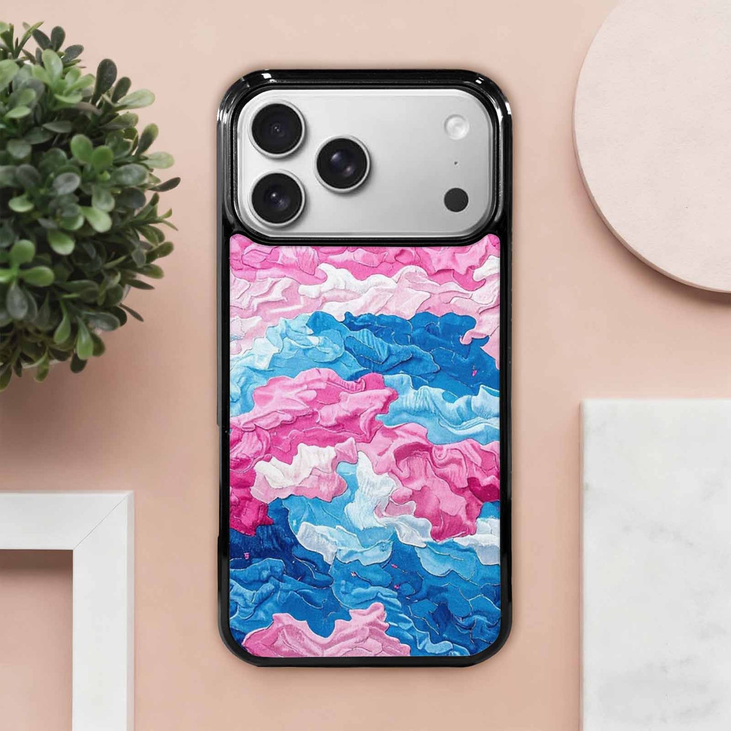 iPhone 17 Pro Max Case — Vivid Camo Transgender Camo, Custom Art Phone Cover