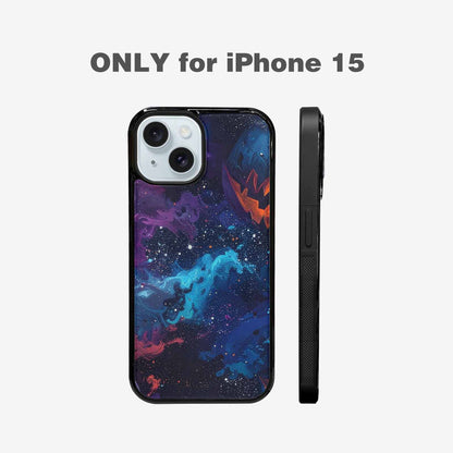 iPhone 15 Case — Eamless Repeating Pattern Of Overlapping Pumpkin, Custom Phone Case