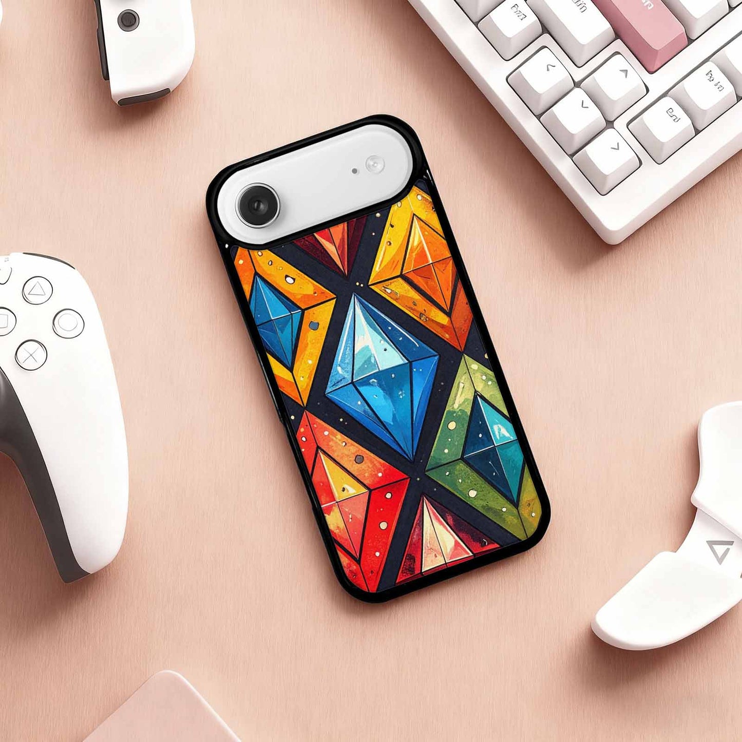 iPhone 17 Air Case — Vintage Summer Diamond Retro Vintage, Customized Protective Case