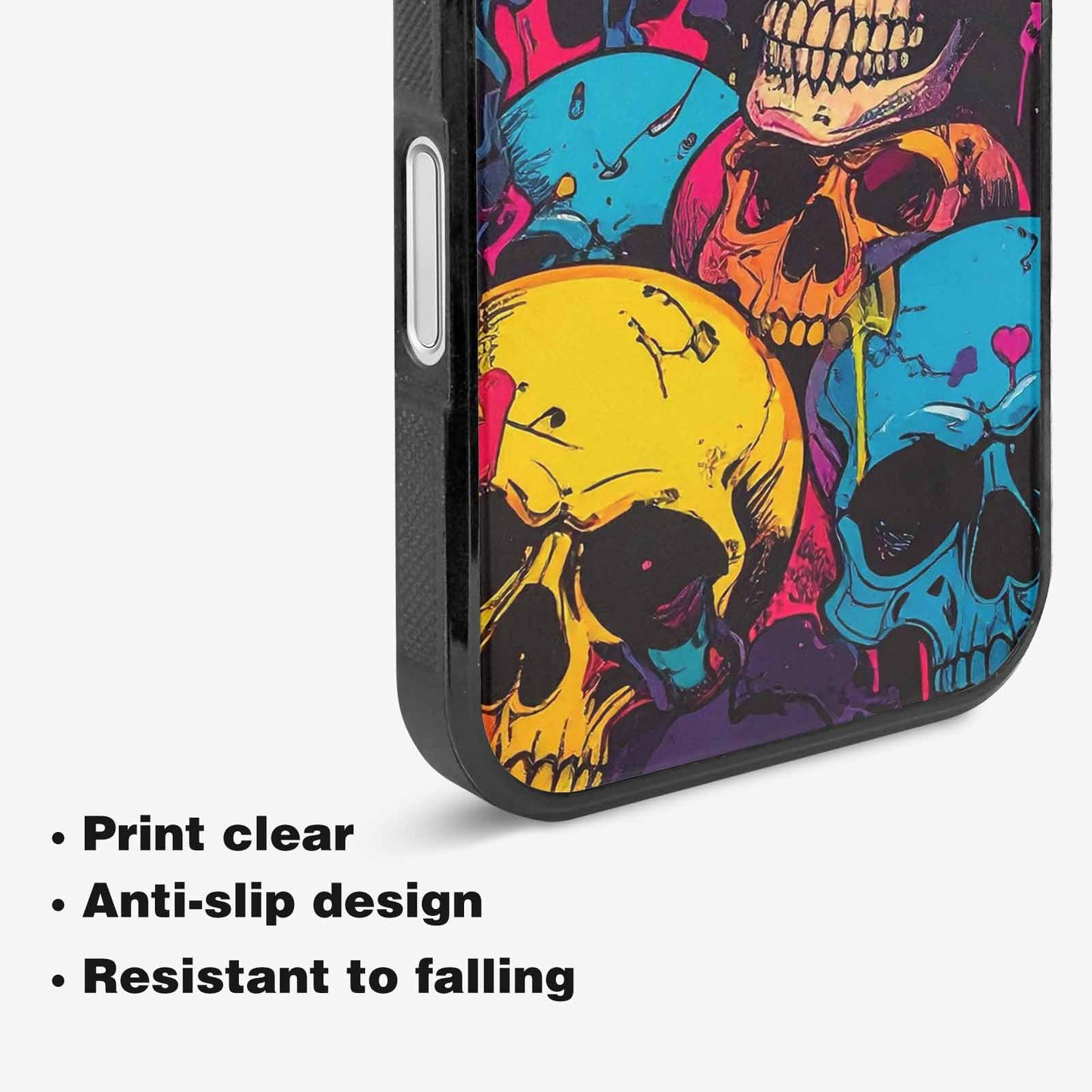iPhone 16 Case — 1000s Of Skulls Digital Camo Drip, Custom Made Phone Cover