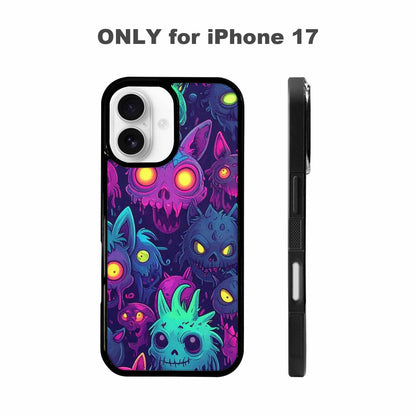 iPhone 17 Case — Mixed Toxic Glow Creature Cartoon Cute, Customized Protective Case