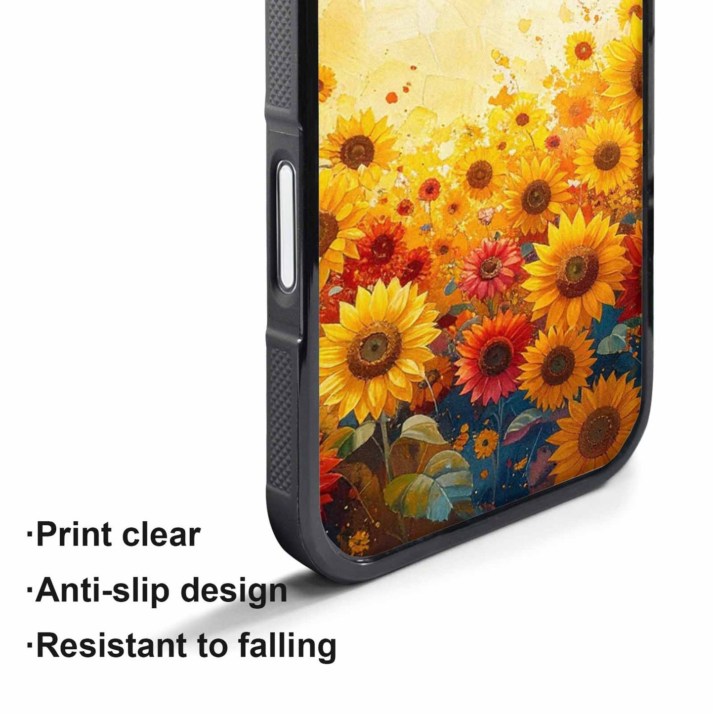 iPhone 17 Air Case — Full Color Vibrant Sunflower Burst Floral, Customized Protective Case