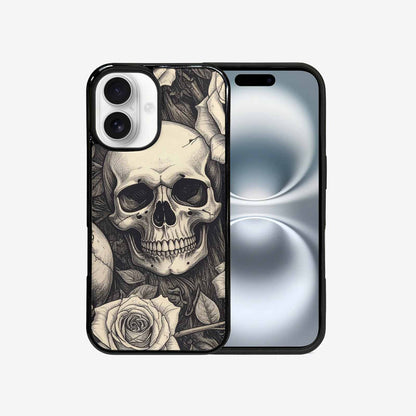 iPhone 16 Case — 20 Skulls Overlapping Seamless Tileable Pattern, Custom Made Phone Cover