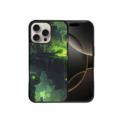 iPhone 16 Pro Max Case — Toxic Melting Skeleton Cats Small Toxic, Custom Print Case Cover