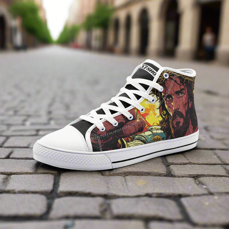 Jesus Unisex High Top Canvas Shoes - Freaky Shoes®