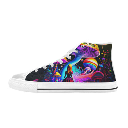 MEN'S Creepy Wonderland Model Art High Top Canvas Aesthetic Shoes