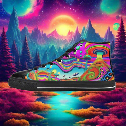 Dragon Vivid Multicolor Wearable Bold Art - Freaky Shoes