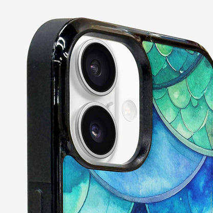 iPhone 16 Case — Mermaid Scale, Custom Art Phone Cover