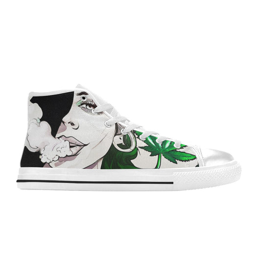 MEN'S Comic Book Art Woman High Top Canvas Cottagecore Shoes
