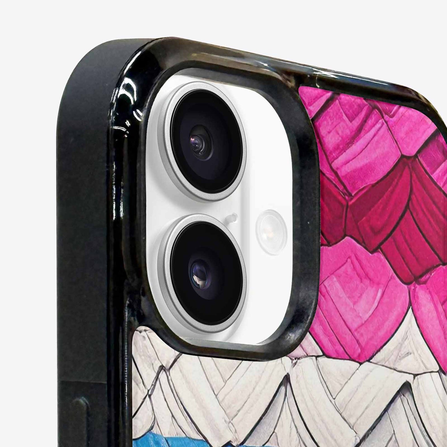 iPhone 16 Case — Genderfluid Flag Color Theme Small Rainbow, Customized Protective Case