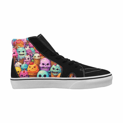 MEN'S Ice Cream Monsters  High Top Canvas Surreal Custom Shoes