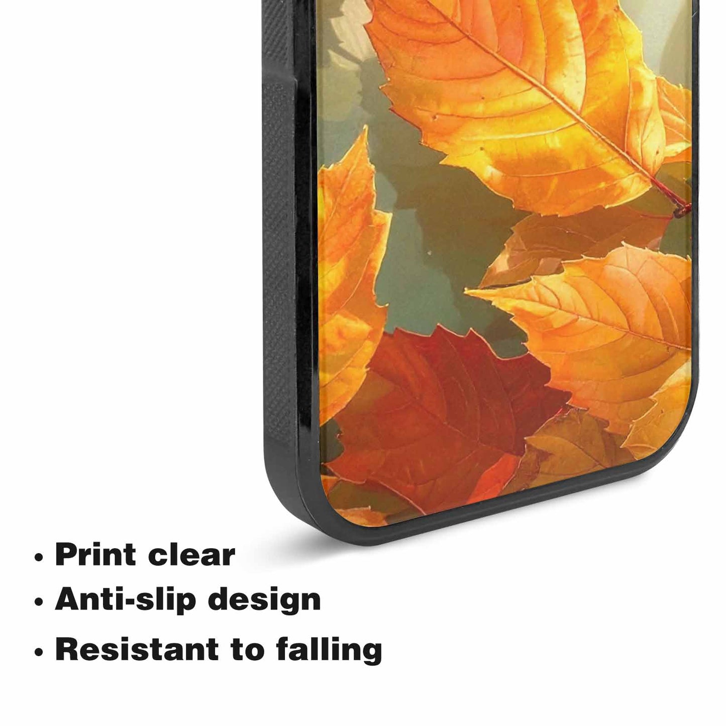 iPhone 15 Case — Autumn Leaves, Custom Art Phone Cover