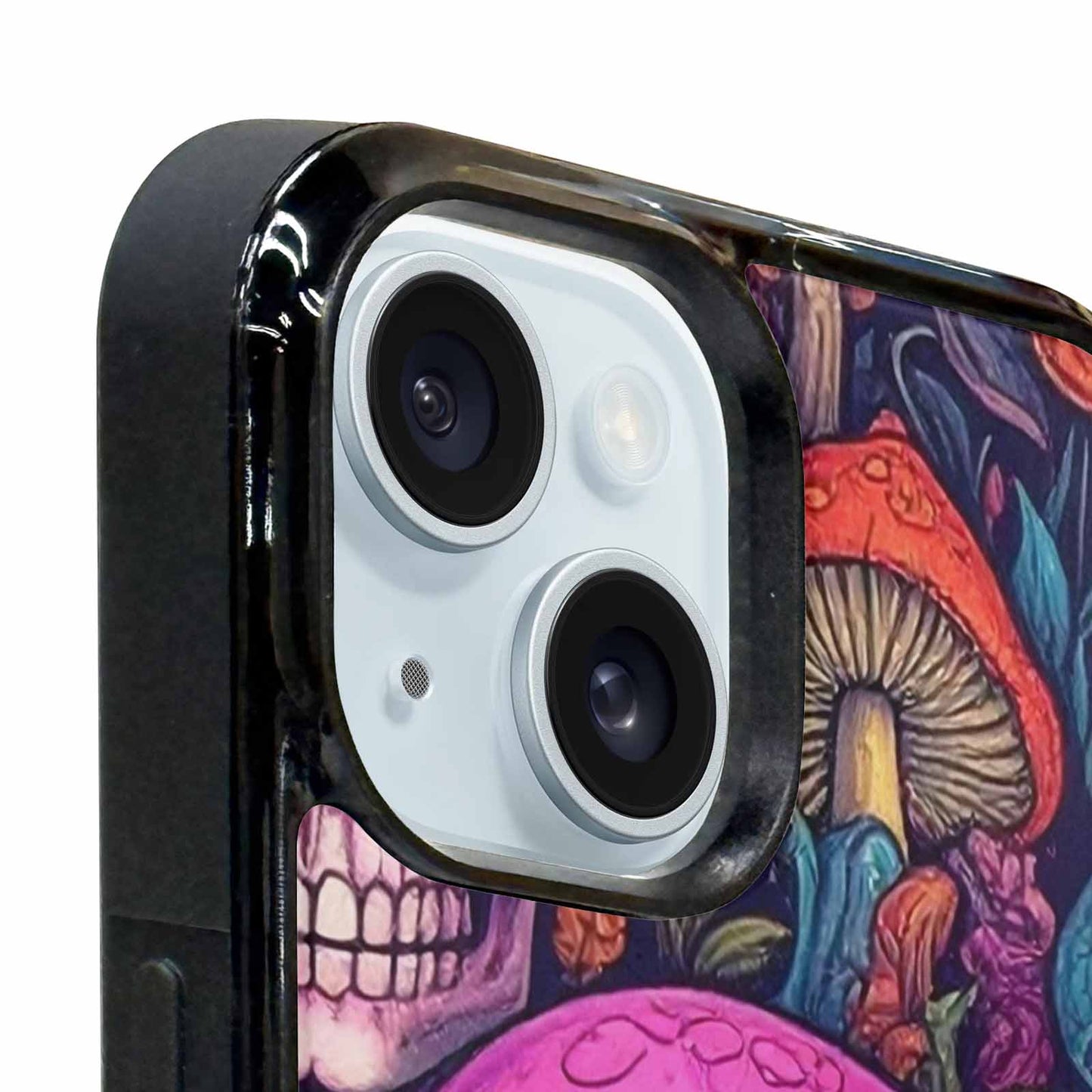 iPhone 15 Plus Case — Mushroom Skull, Custom Designed Case Cover