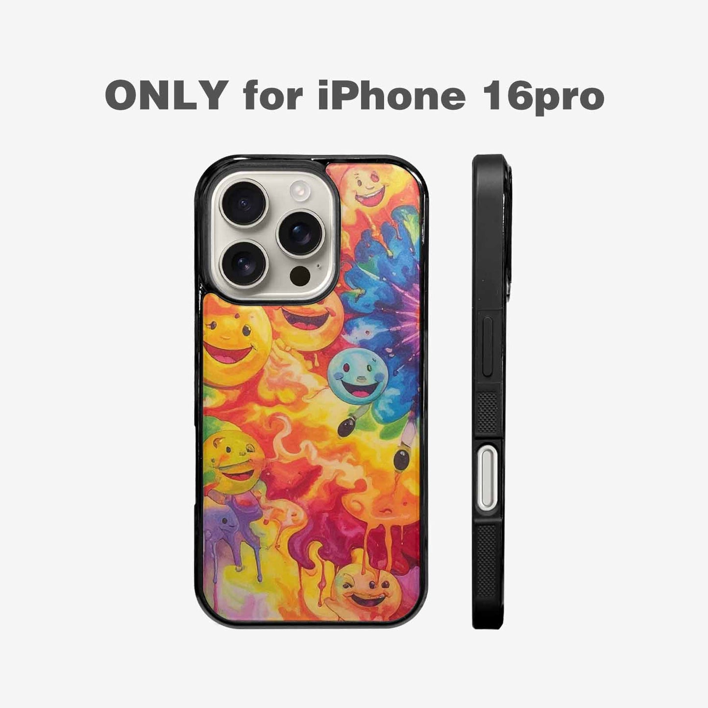 iPhone 16 Pro Case — Smiley Facessmiley Faces Tie D 4f3, Unique Phone Case Design