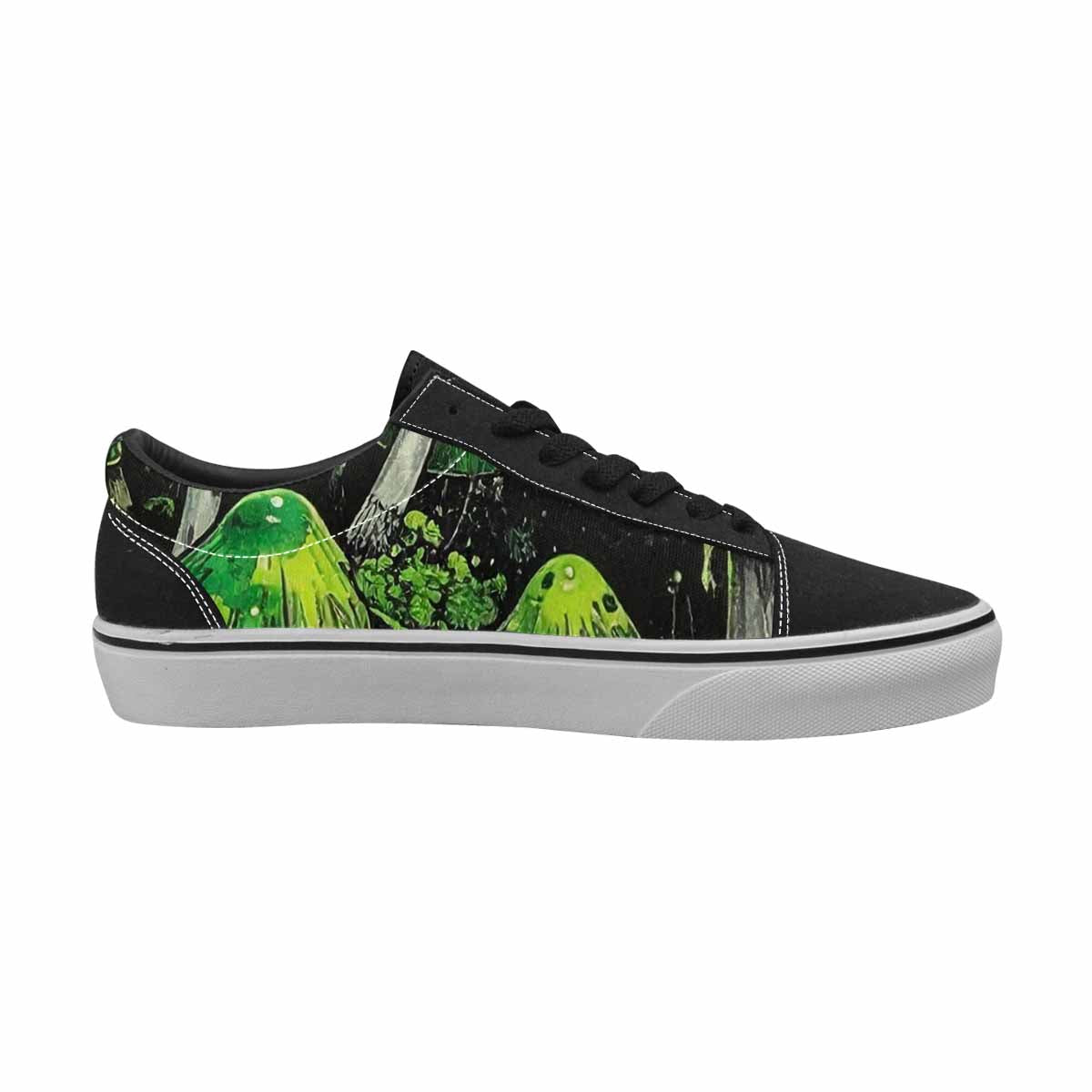 WOMEN'S Rainbow Drip Mushrooms Lace-Up Canvas Dreamcore Shoes