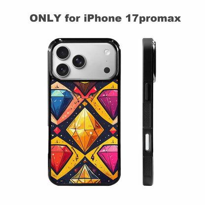 iPhone 17 Pro Max Case — Vintage Summer Diamond Retro Vintage, Custom Print Case Cover