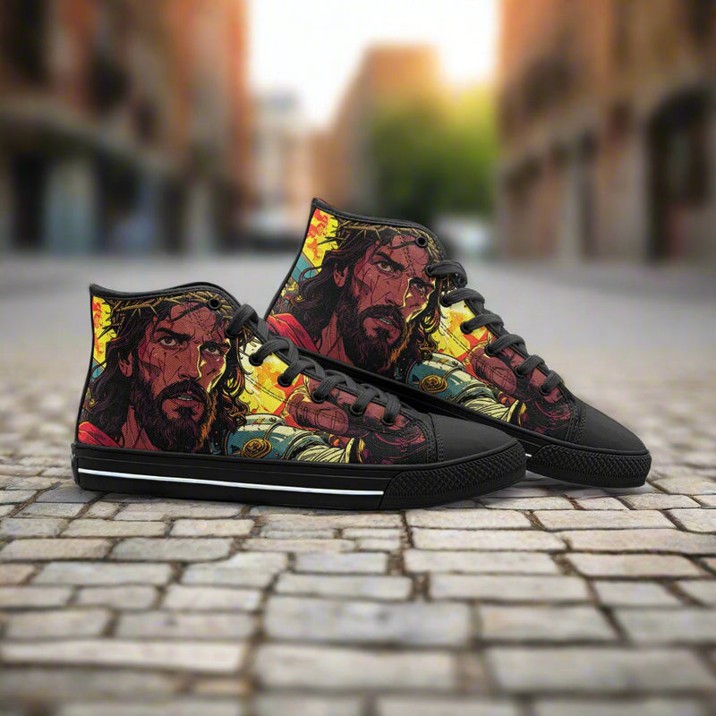 Jesus Unisex High Top Canvas Shoes - Freaky Shoes®