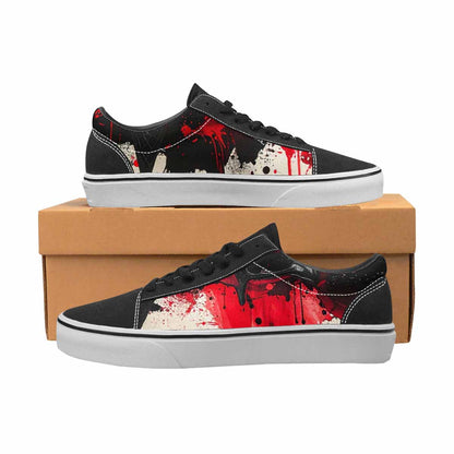 WOMEN'S Ice Cream Motif Lace-Up Canvas Neon Fantasy Custom Shoes