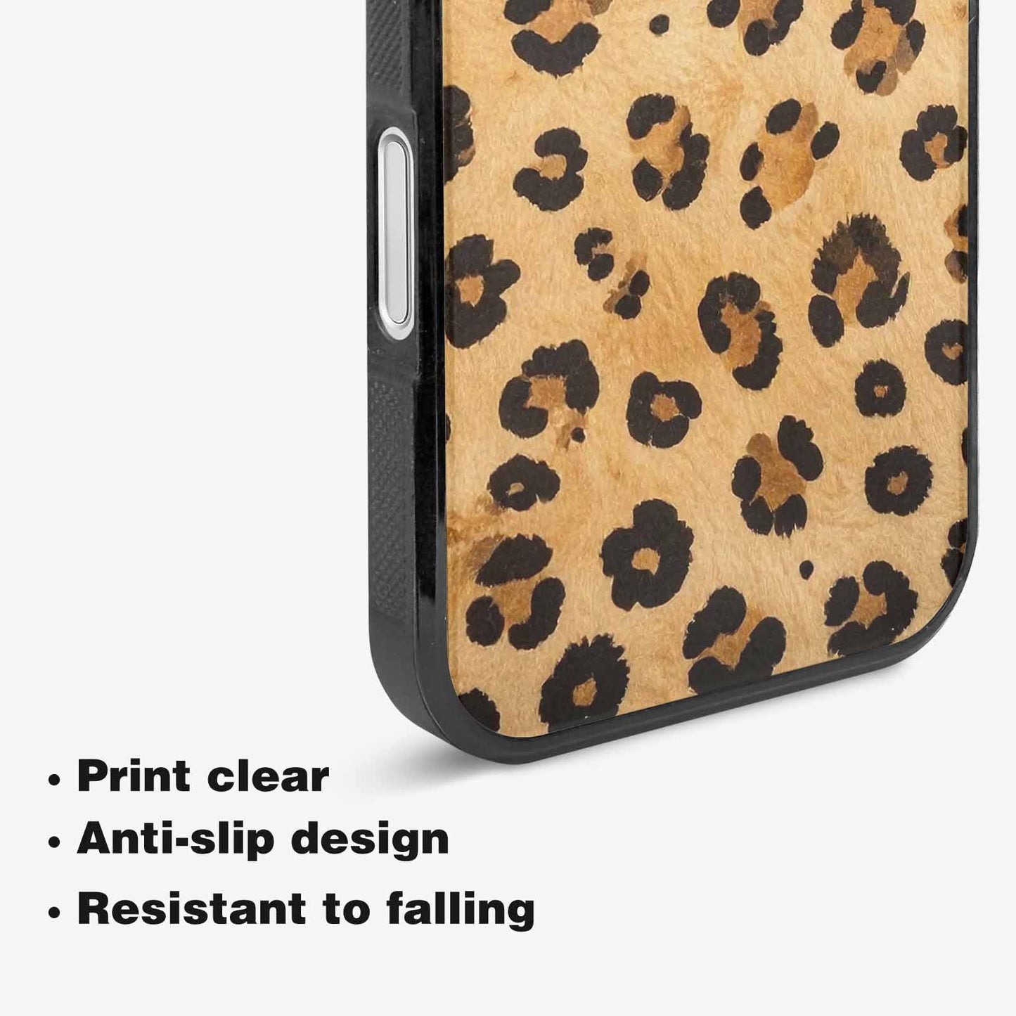 iPhone 16 Plus Case — Cheetah Print Sandy Tan Base With, Customized Protective Case