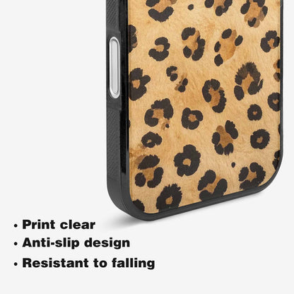 iPhone 16 Plus Case — Cheetah Print Sandy Tan Base With, Customized Protective Case