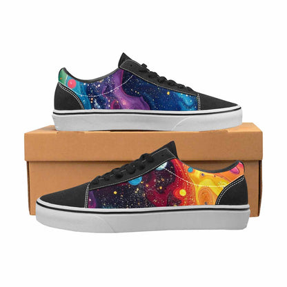 WOMEN'S Galaxy Art - Canvas Lace-Up Wallpaper Art Sneakers