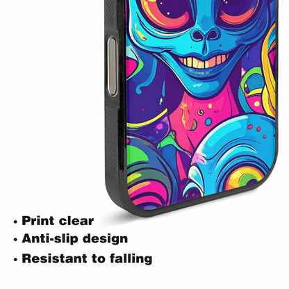 iPhone 16 Pro Max Case — Alien Ufo Cartoon, Unique Phone Case Design