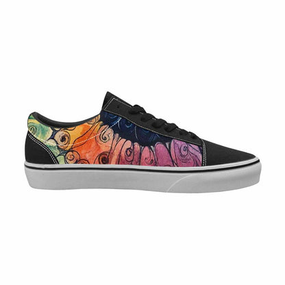 WOMEN'S Tie Lace-Up Canvas Neon Fantasy Shoes
