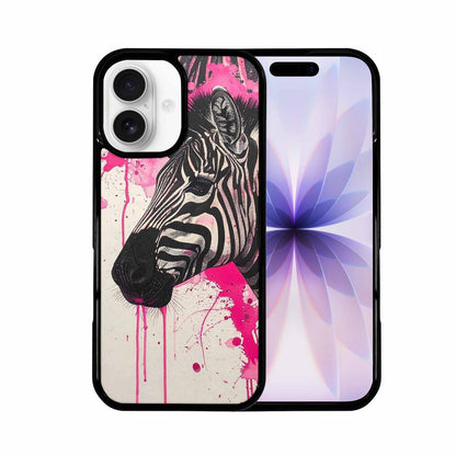 iPhone 17 Case — Black &amp; Pink Ink Animal Print, Custom Phone Case