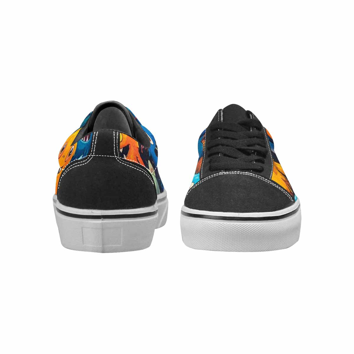 WOMEN'S Monsters (general) Cartoon Monst Lace-Up Canvas Vibrant Chaos Sneakers