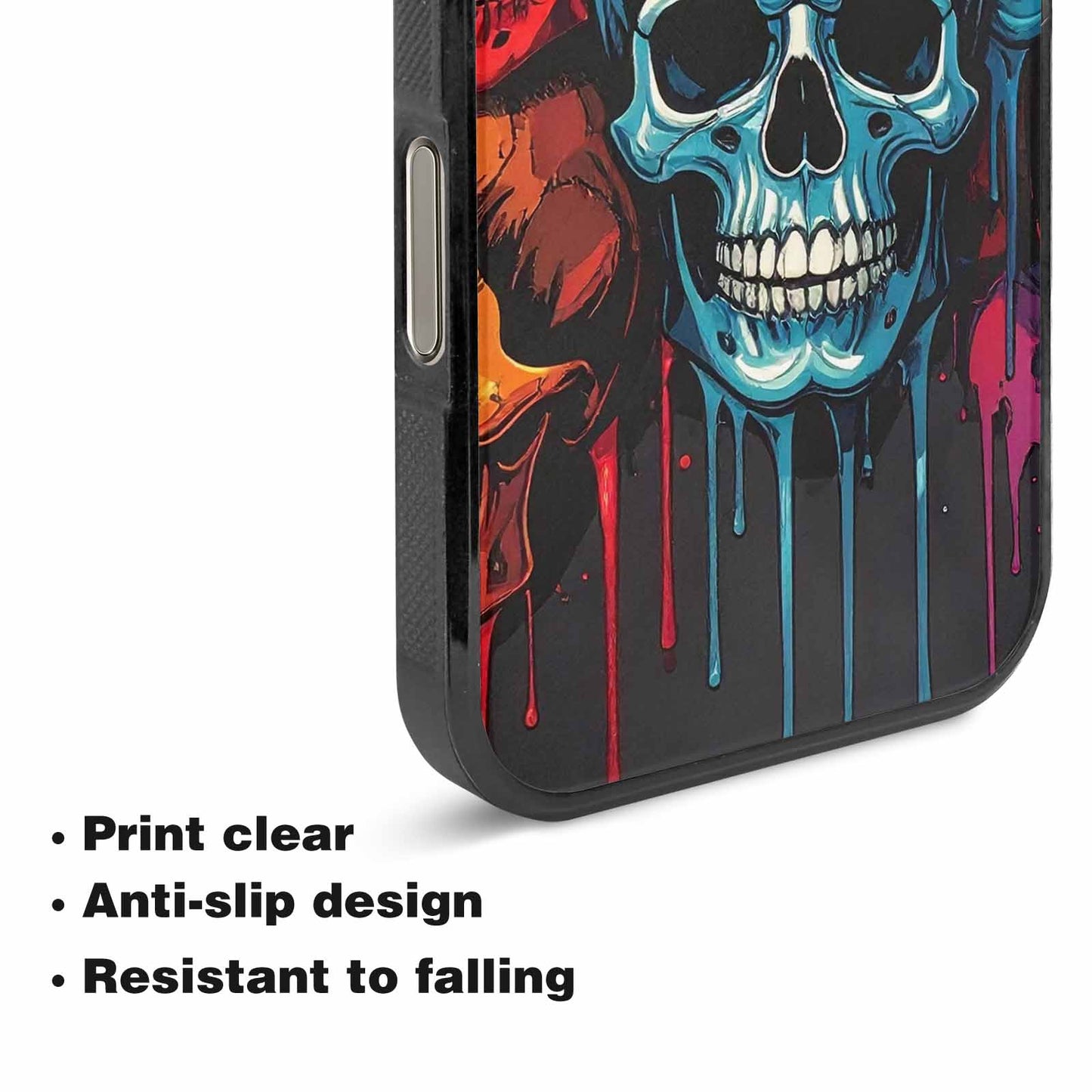 iPhone 16 Pro Max Case — Many Of Skulls Collage Overlapping Art, Custom Phone Case