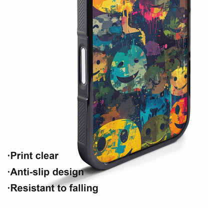 iPhone 17 Pro Max Case — Smiley Faces Camosmiley Faces Camo, Personalized Phone Case